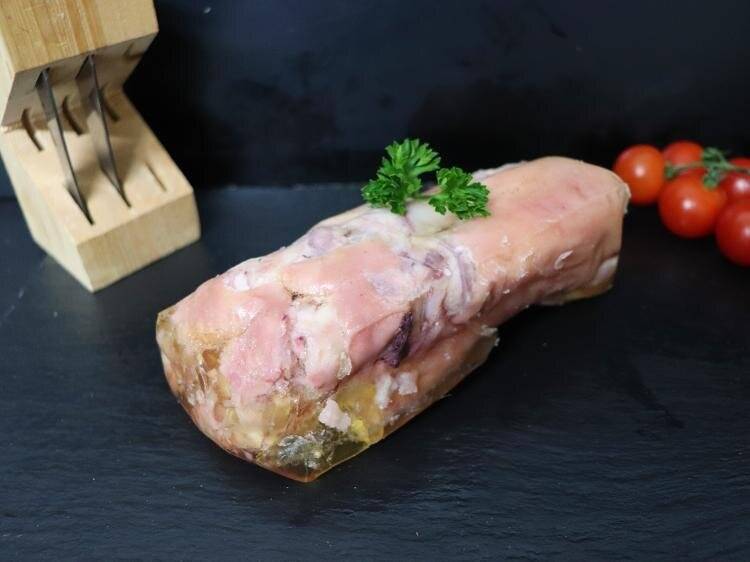 Epicerie locale proposant du pied de porc cuit fermier et local de Normandie