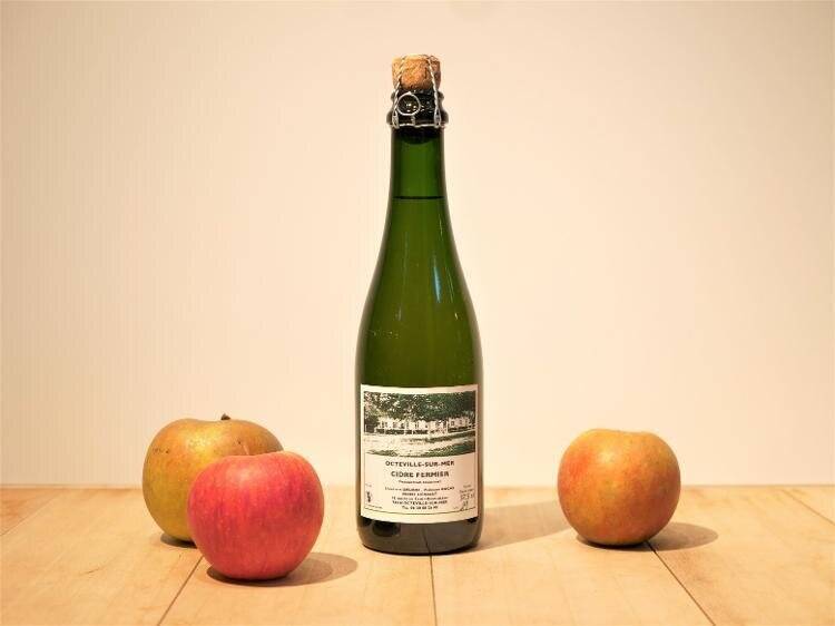 Epicerie locale proposant du cidre local d'Octeville sur Mer