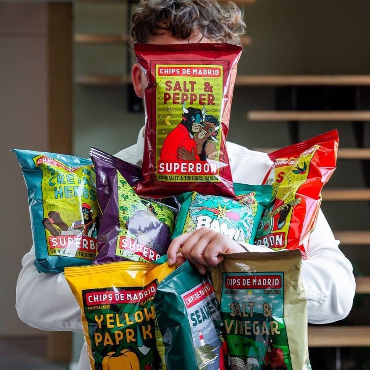 Epicerie locale proposant des chips sans gluten 
