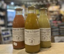 Epicerie locale proposant des soupes, veloutés et potages artisanaux